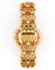 Patek Philippe - Patek Philippe Yellow Gold Diamond Coral Bracelet Watch Ref. 4195/1 - The Keystone Watches