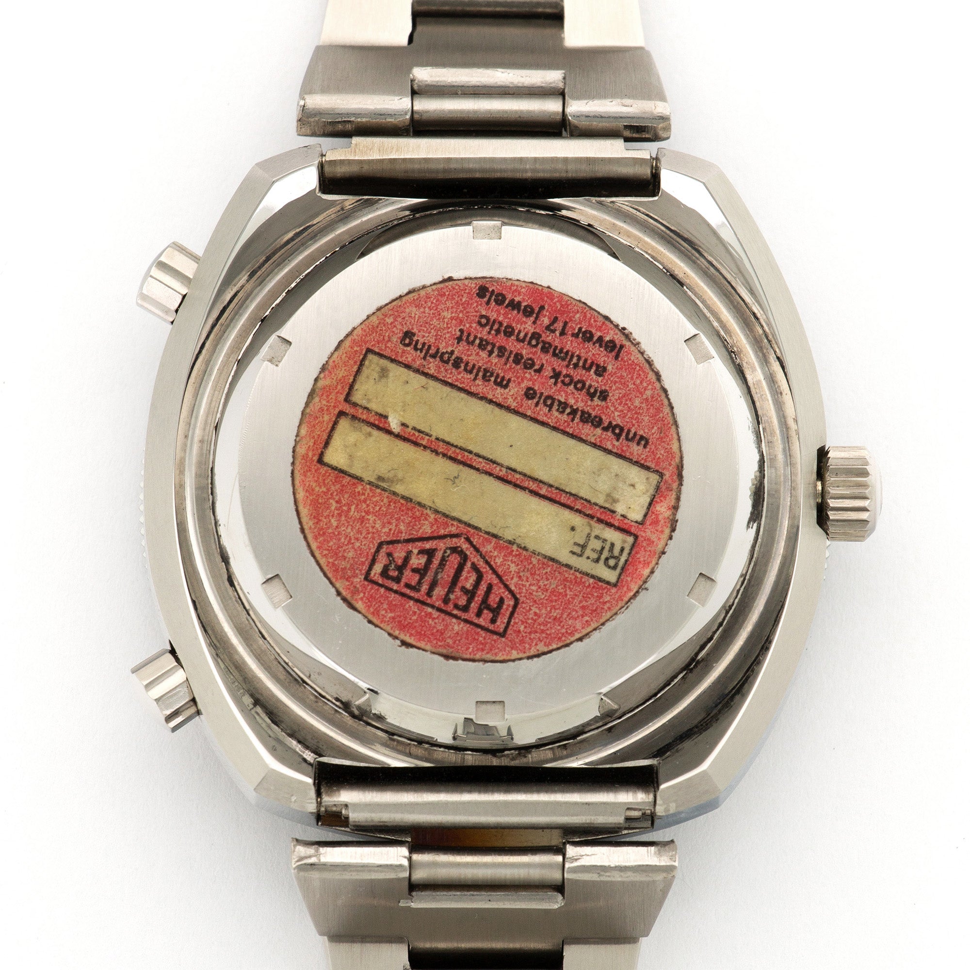 Heuer - Heuer Calculator Chronograph Ref. 150.633 in New Old Stock Condition - The Keystone Watches