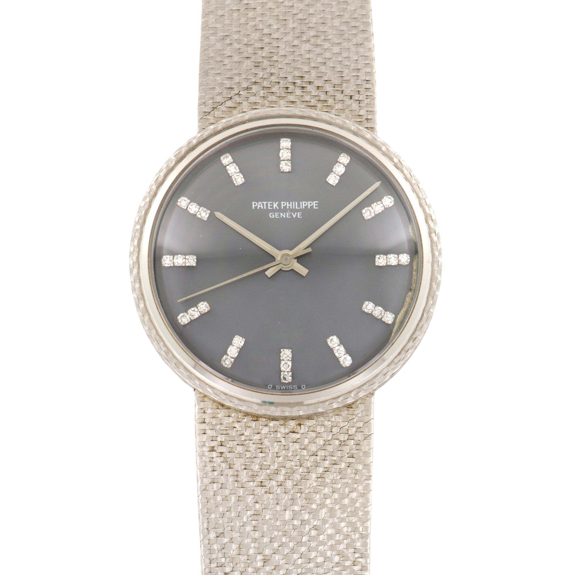 Patek Philippe - Patek Philippe White Gold Automatic Diamond Watch Ref. 3563 - The Keystone Watches