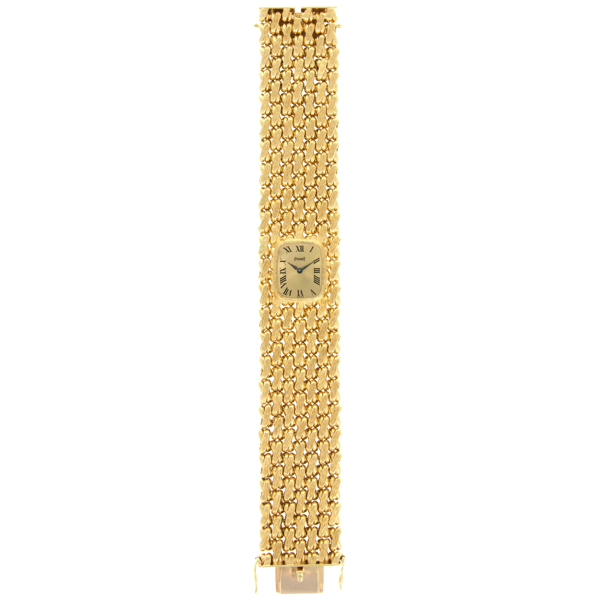 Piaget - Piaget Yellow Gold Wide Bracelet Watch, 1960s - The Keystone Watches