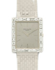 Patek Philippe - Patek Philippe White Gold Rectangular Baguette Diamond Watch Ref. 3540 - The Keystone Watches