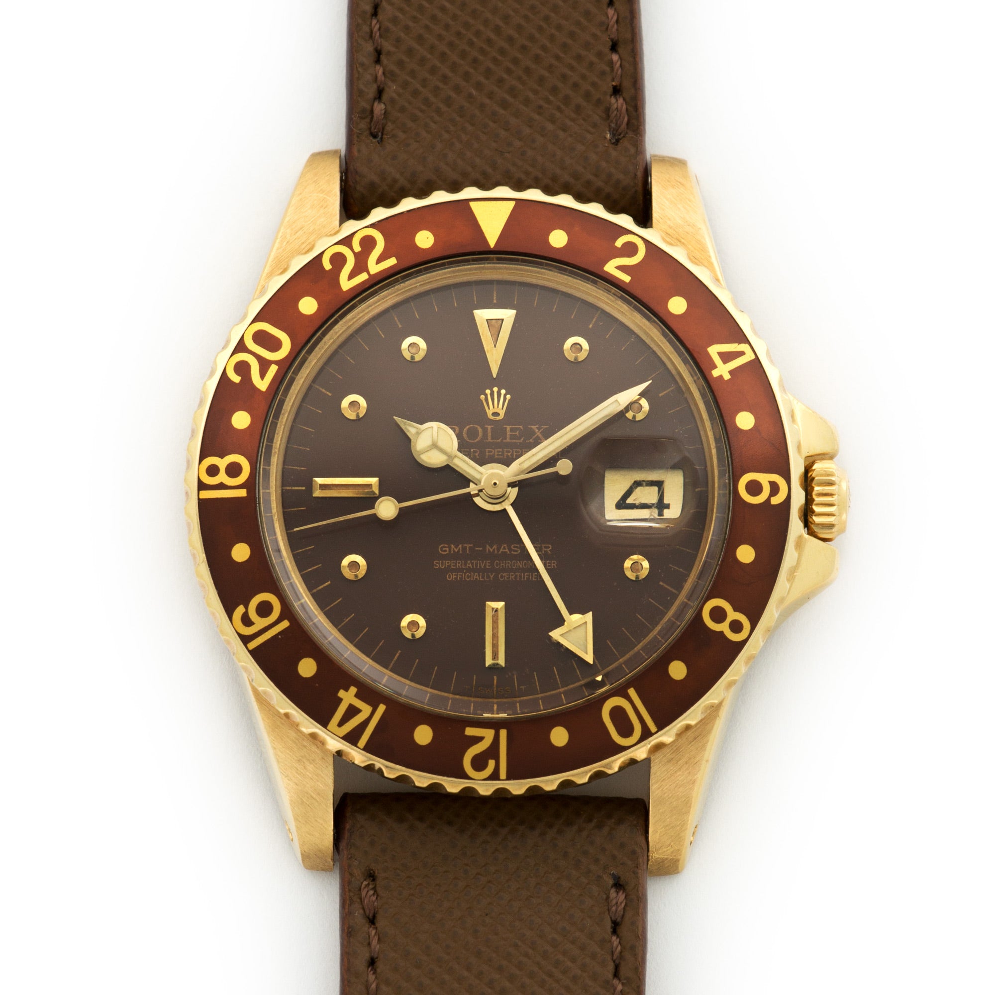 Rolex - Vintage Rolex Root Beer GMT-Master Gold Brown Ref. 1675 with Paper - The Keystone Watches