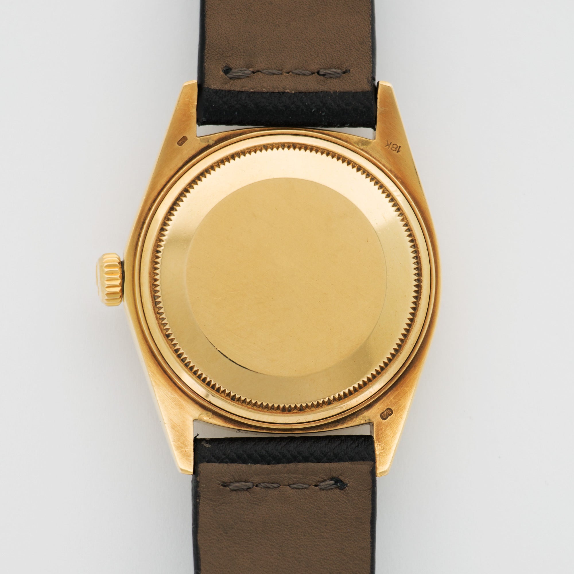 Rolex - Rolex Day-Date Yellow Gold with Blue Vignette and Diamond Dial on Strap - The Keystone Watches