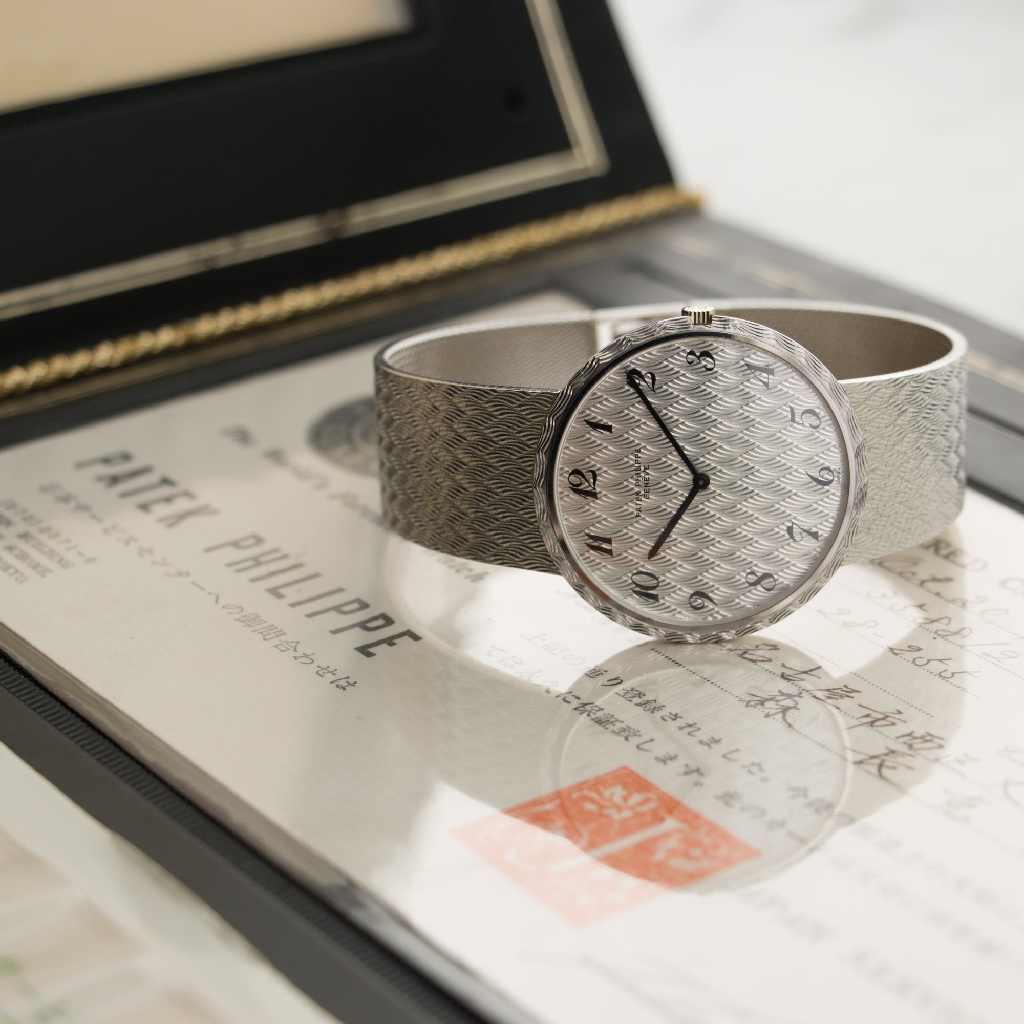 Patek Philippe - Patek Philippe White Gold Automatic Watch Ref. 3588/1 with Certificate - The Keystone Watches