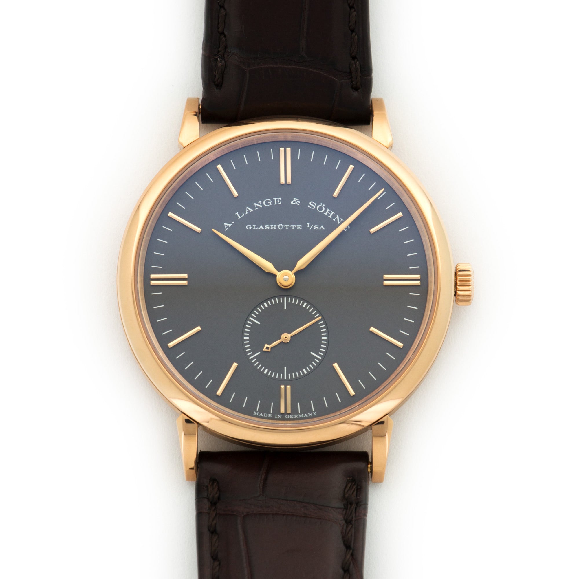 A. Lange & Sohne - A. Lange & Sohne Rose Gold Saxonia Watch Ref. 216.033 - The Keystone Watches