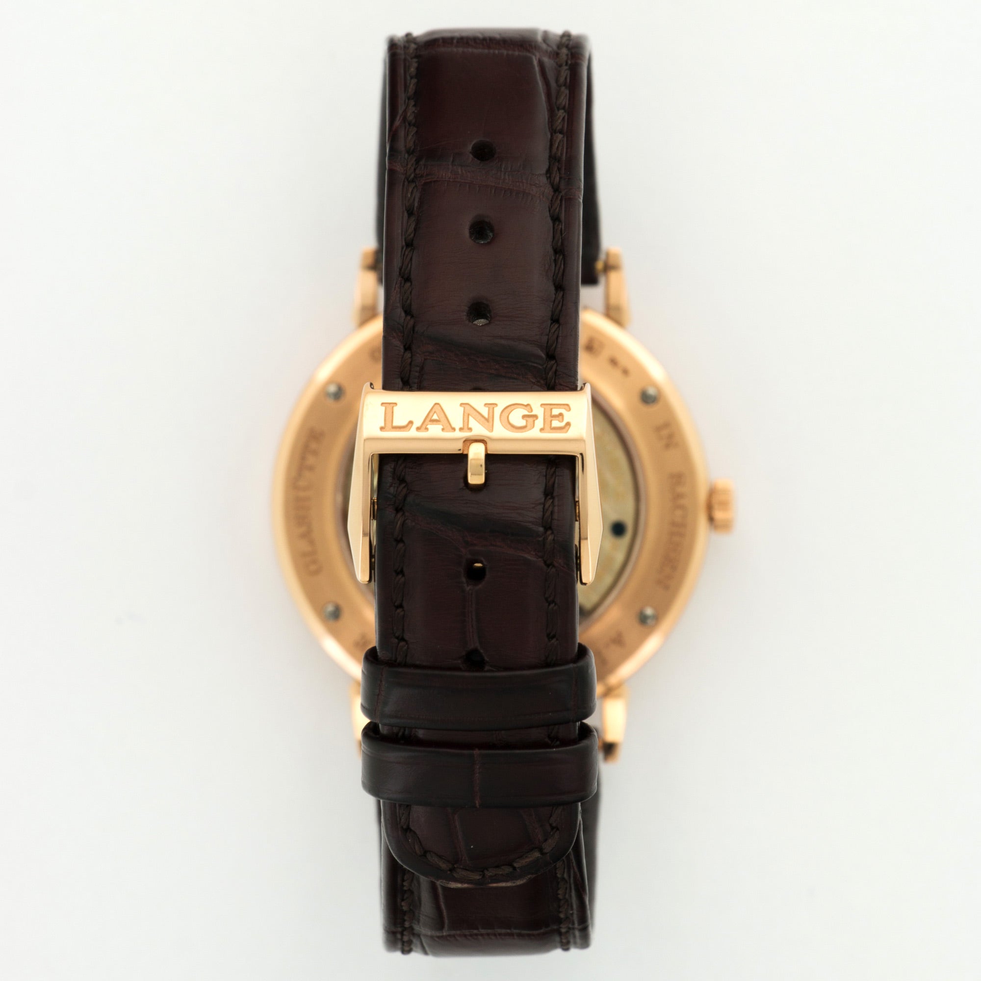 A. Lange & Sohne - A. Lange & Sohne Rose Gold Saxonia Watch Ref. 216.033 - The Keystone Watches