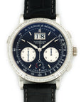 A. Lange & Sohne - A. Lange & Sohne Platinum Datograph Baguette Diamond Up Down Watch Ref. 405.835 - The Keystone Watches