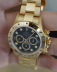 Rolex - Rolex Yellow Gold Daytona Black Diamond Watch Ref. 16528 - The Keystone Watches
