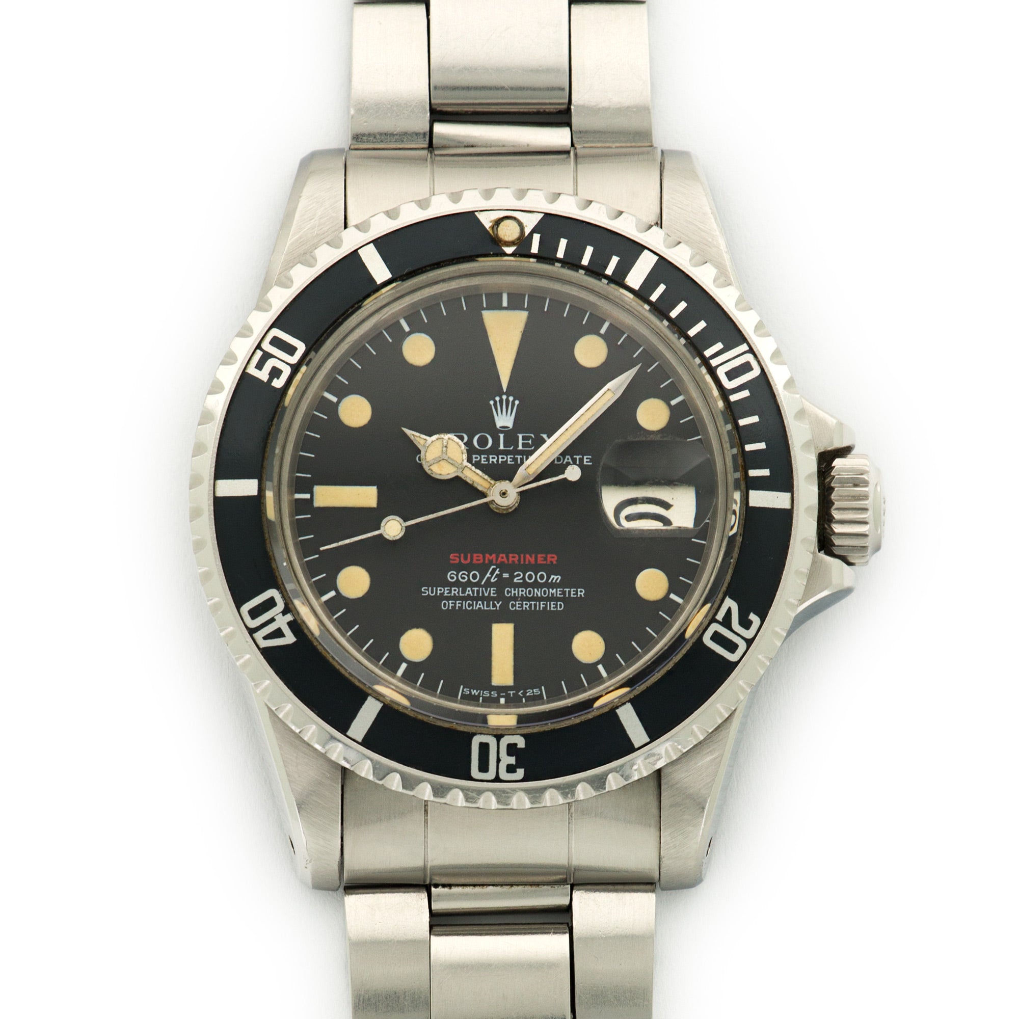 Rolex - Rolex Stainless Steel Red Submariner Watch Ref. 1680 - The Keystone Watches