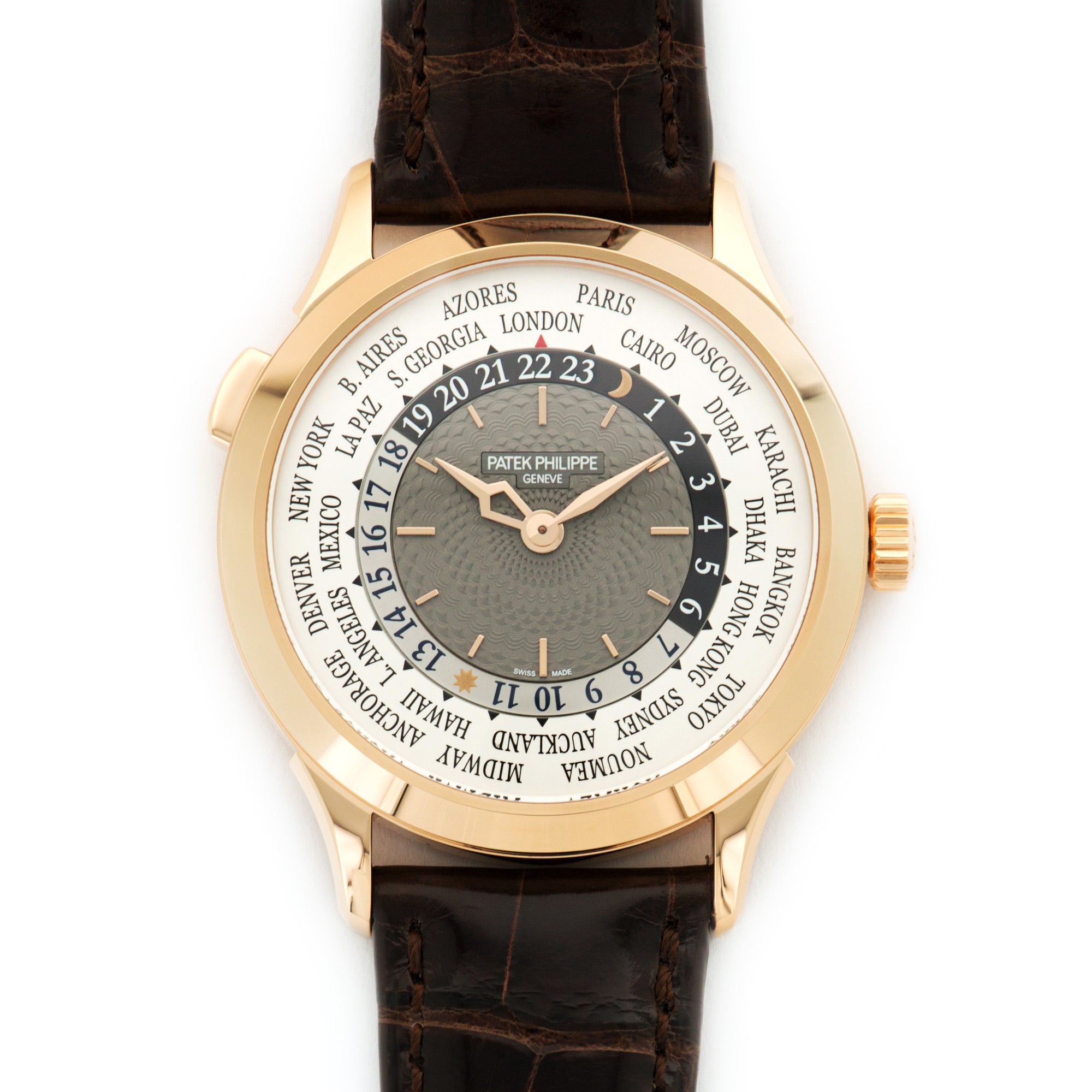 Patek Philippe - Patek Philippe Rose Gold World Time Watch Ref. 5230 - The Keystone Watches