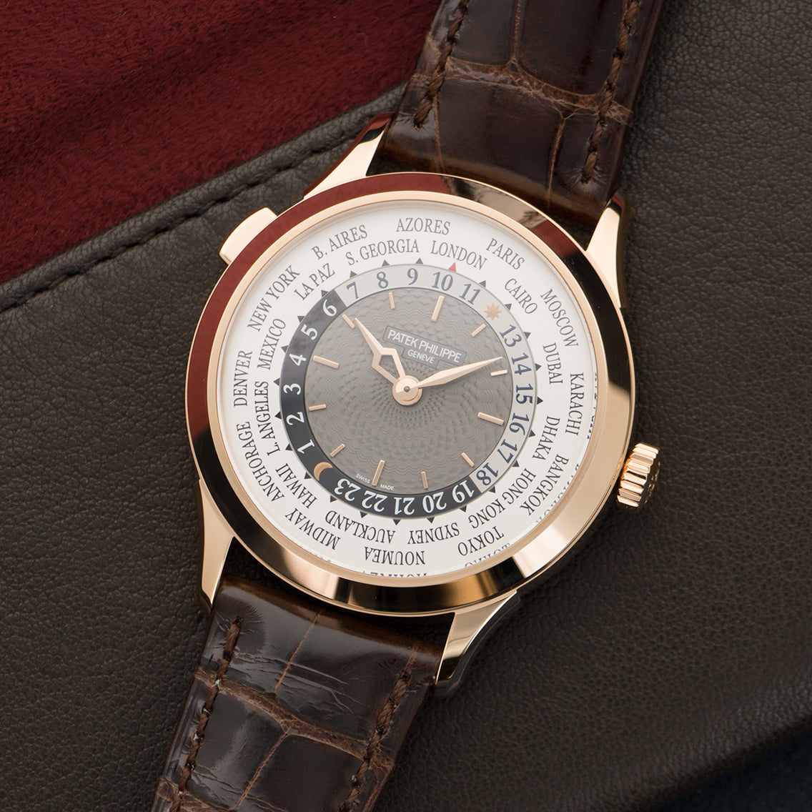 Patek Philippe - Patek Philippe Rose Gold World Time Watch Ref. 5230 - The Keystone Watches