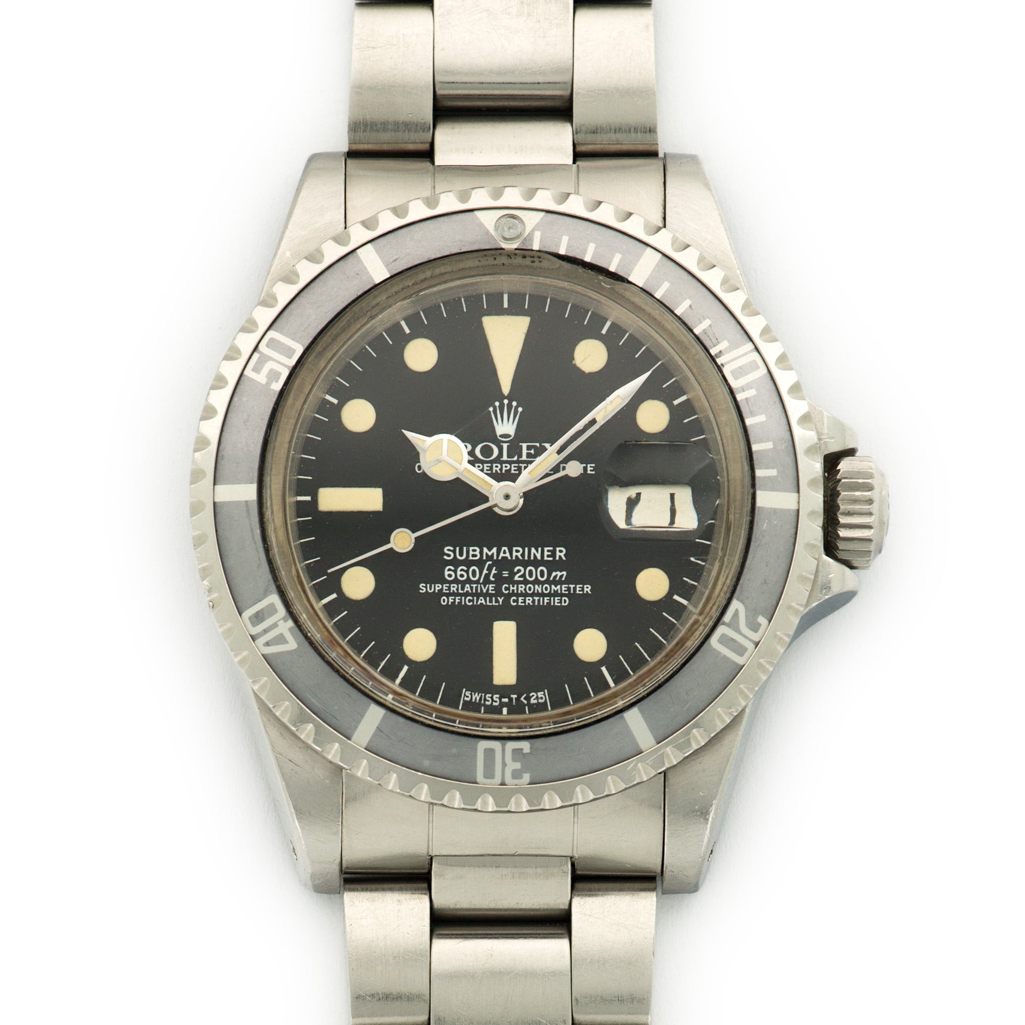 Rolex Submariner 1680 Submariner Patina Matte Dial 40mm Watch Box