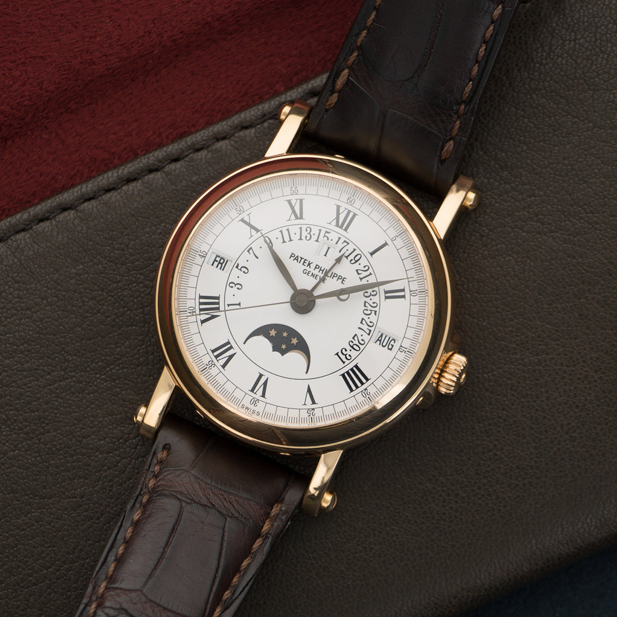 Patek Philippe Rose Gold Perpetual Calendar Retrograde Watch Ref. 5059