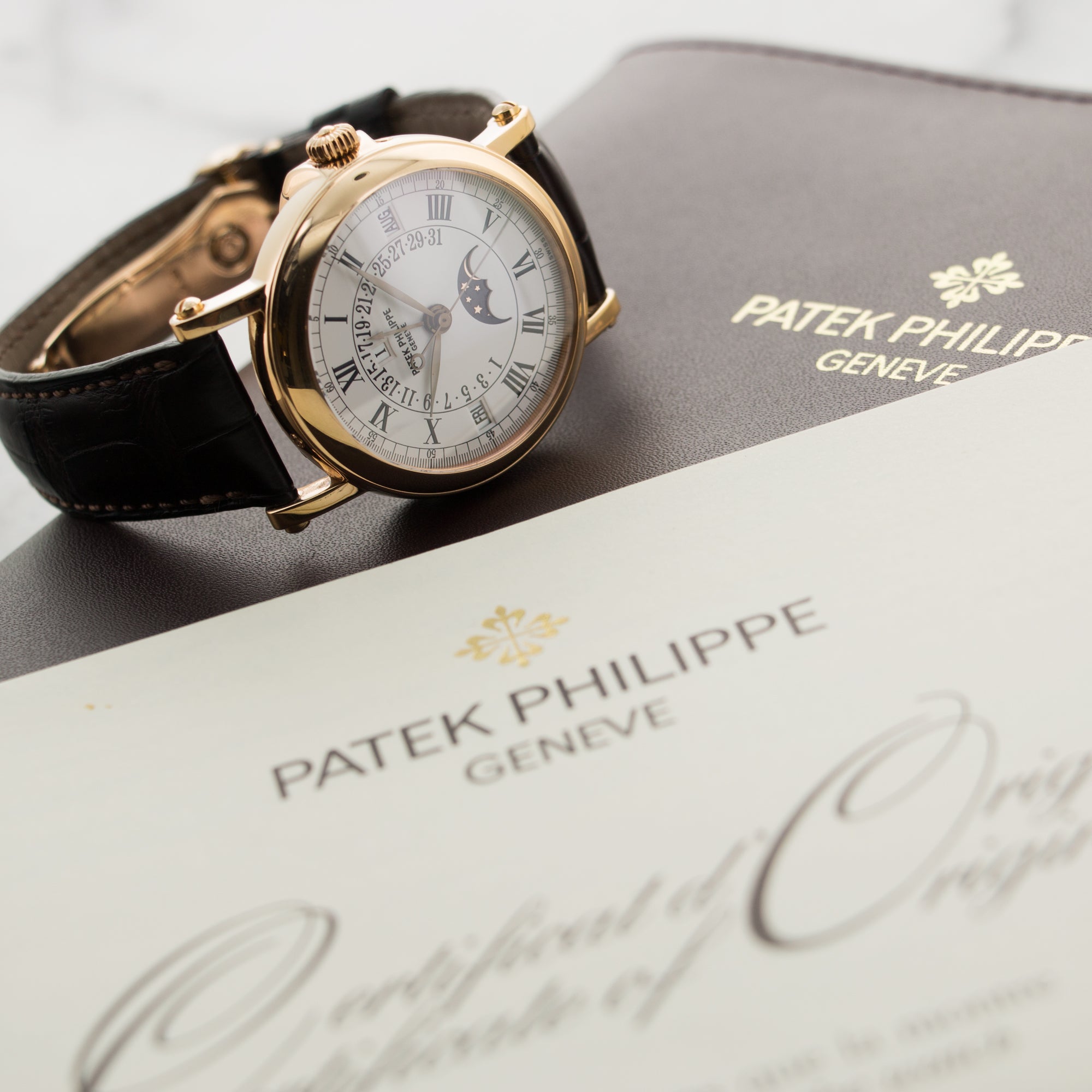 Patek Philippe - Patek Philippe Rose Gold Perpetual Calendar Retrograde Watch Ref. 5059 - The Keystone Watches