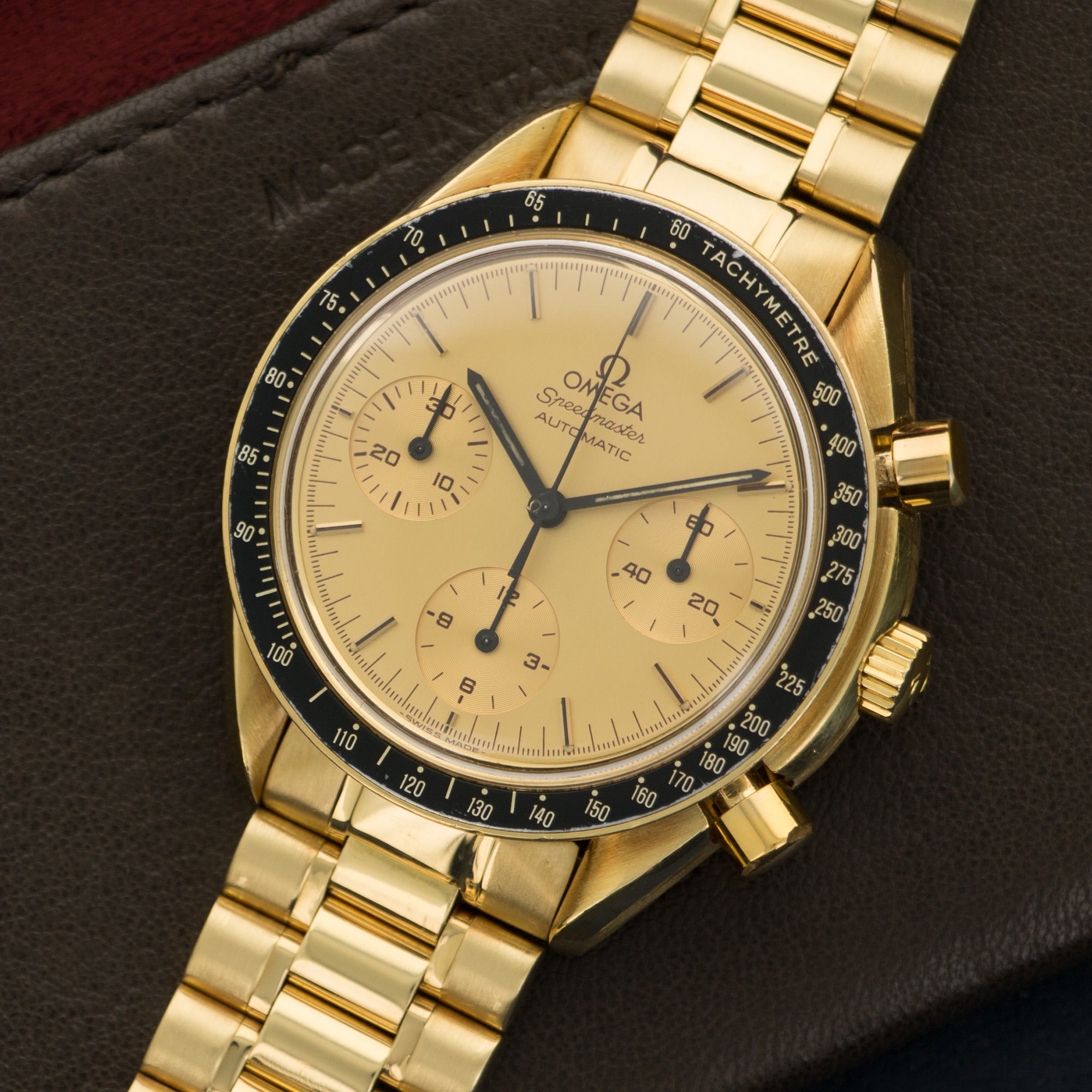 Omega - Omega Speedmaster Yellow Gold Chronograph, ref. 1750032 - The Keystone Watches