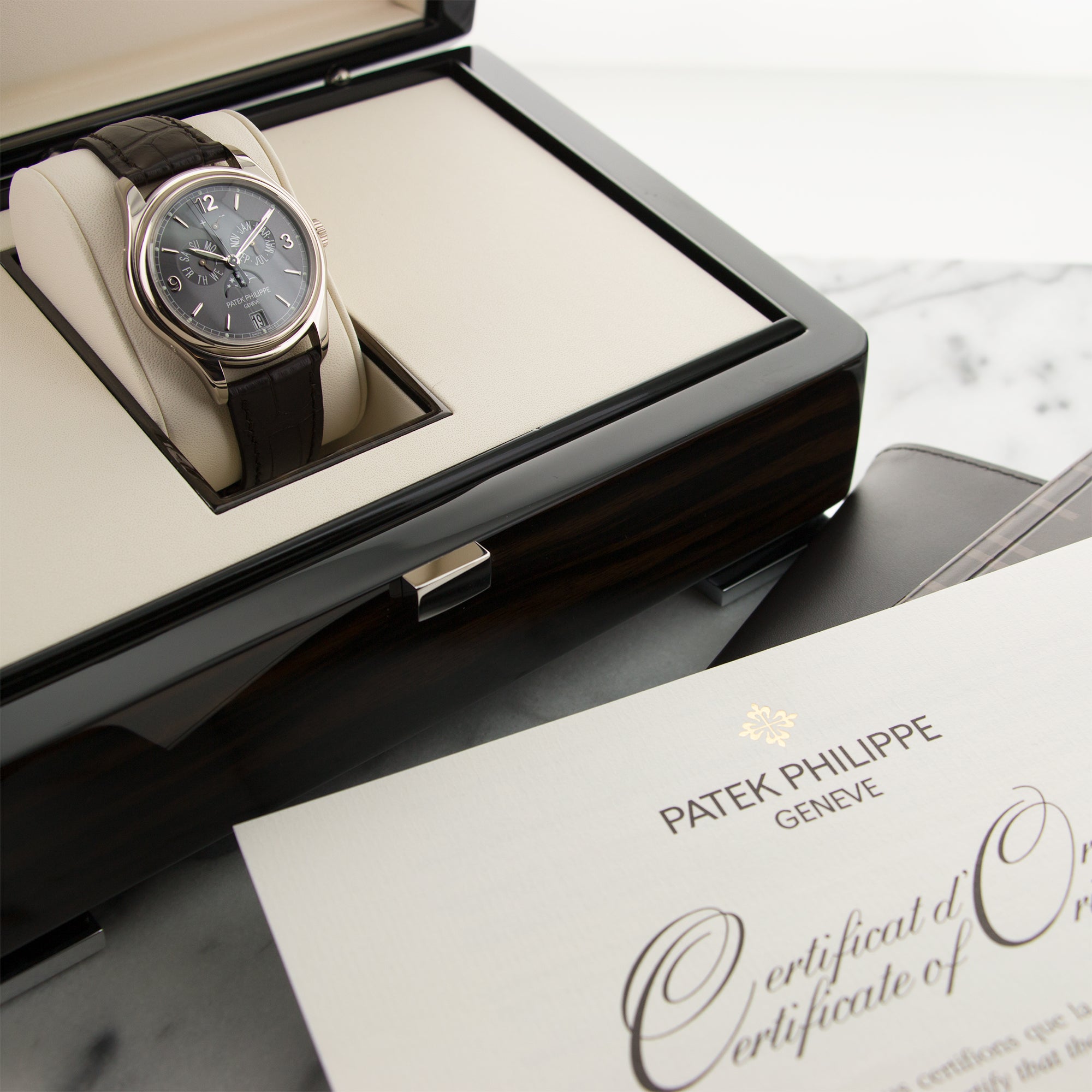 Patek Philippe - Patek Philippe White Gold Annual Calendar Watch Ref. 5146G - The Keystone Watches