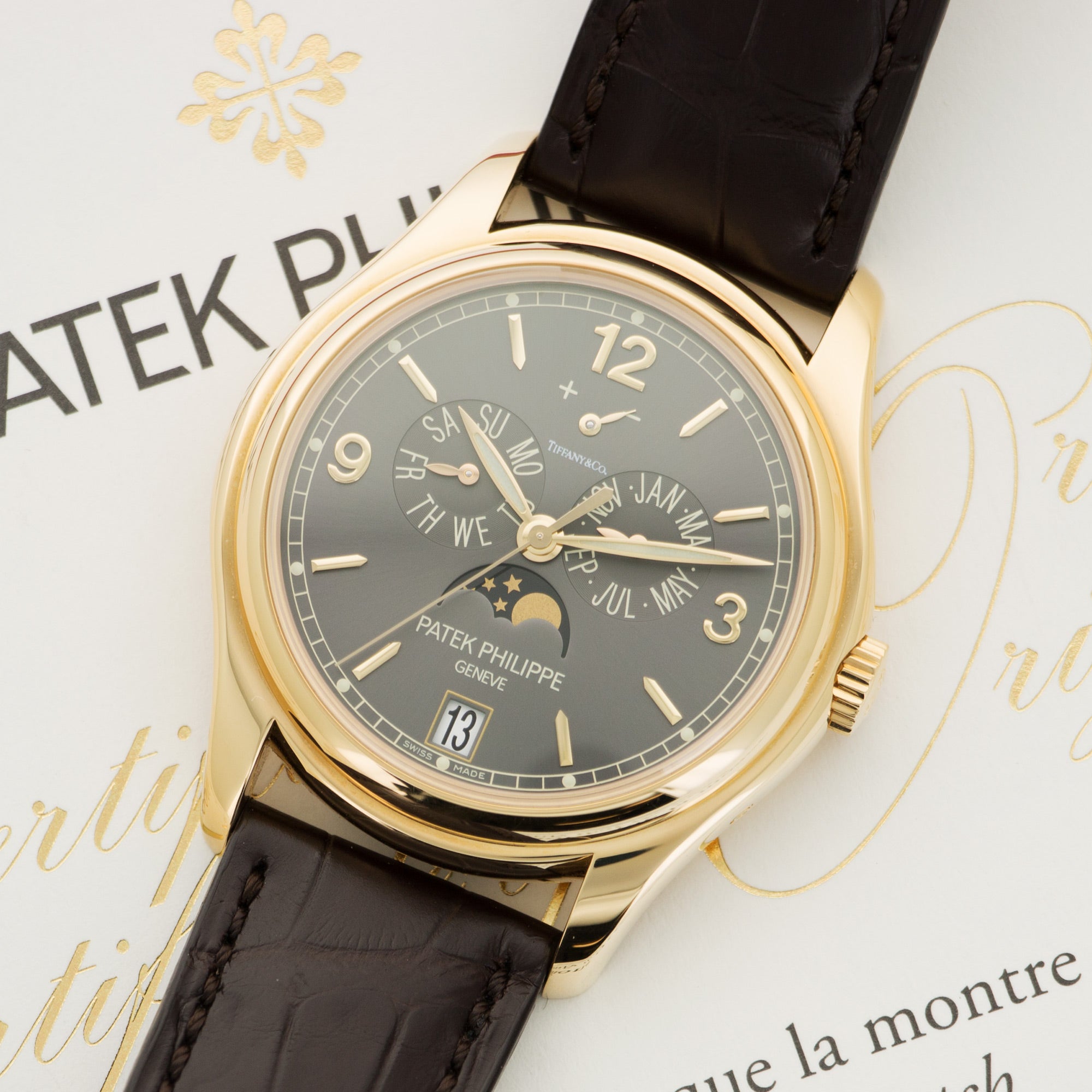 Patek Philippe - Patek Philippe Yellow Gold Annual Calendar Tiffany & Co Watch Ref. 5146J - The Keystone Watches
