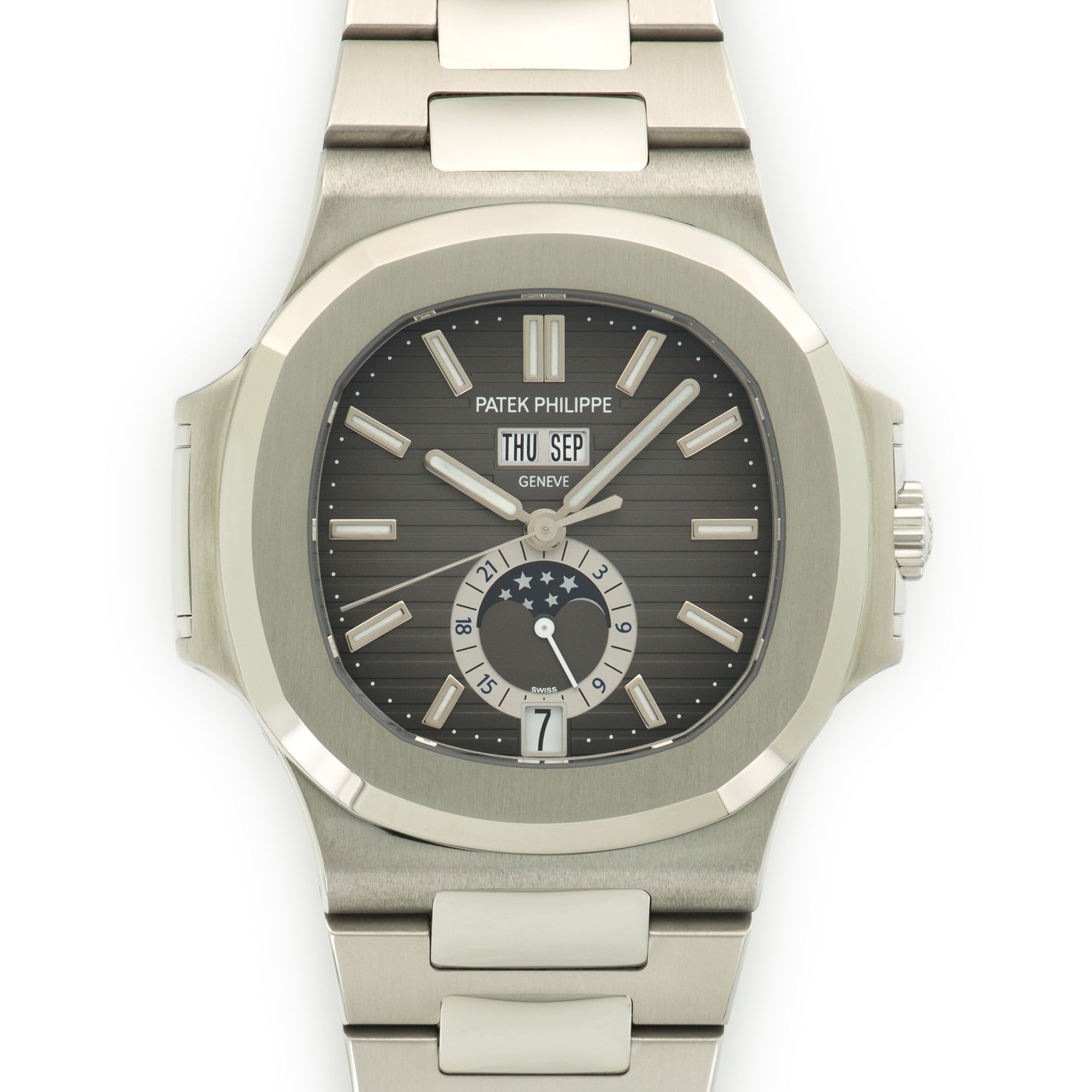 Patek Philippe - Patek Philippe Steel Nautilus Moonphase Watch Ref. 5726/1A - The Keystone Watches