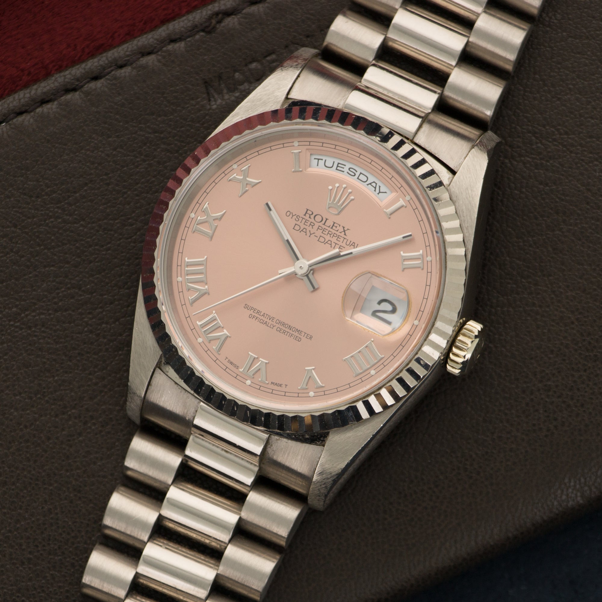Rolex day date salmon dial Clearance