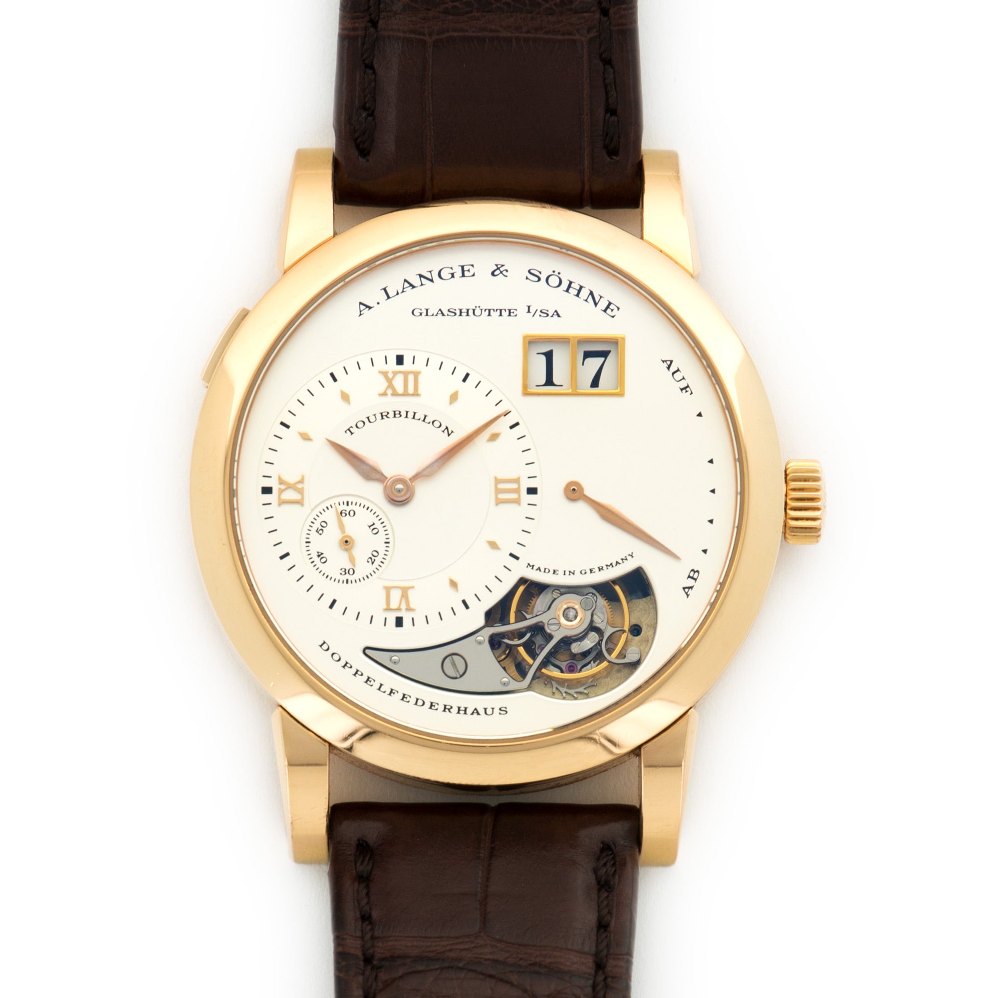 A. Lange &amp; Sohne - A. Lange &amp; Sohne Rose Gold Lange 1 Tourbillon Watch - The Keystone Watches