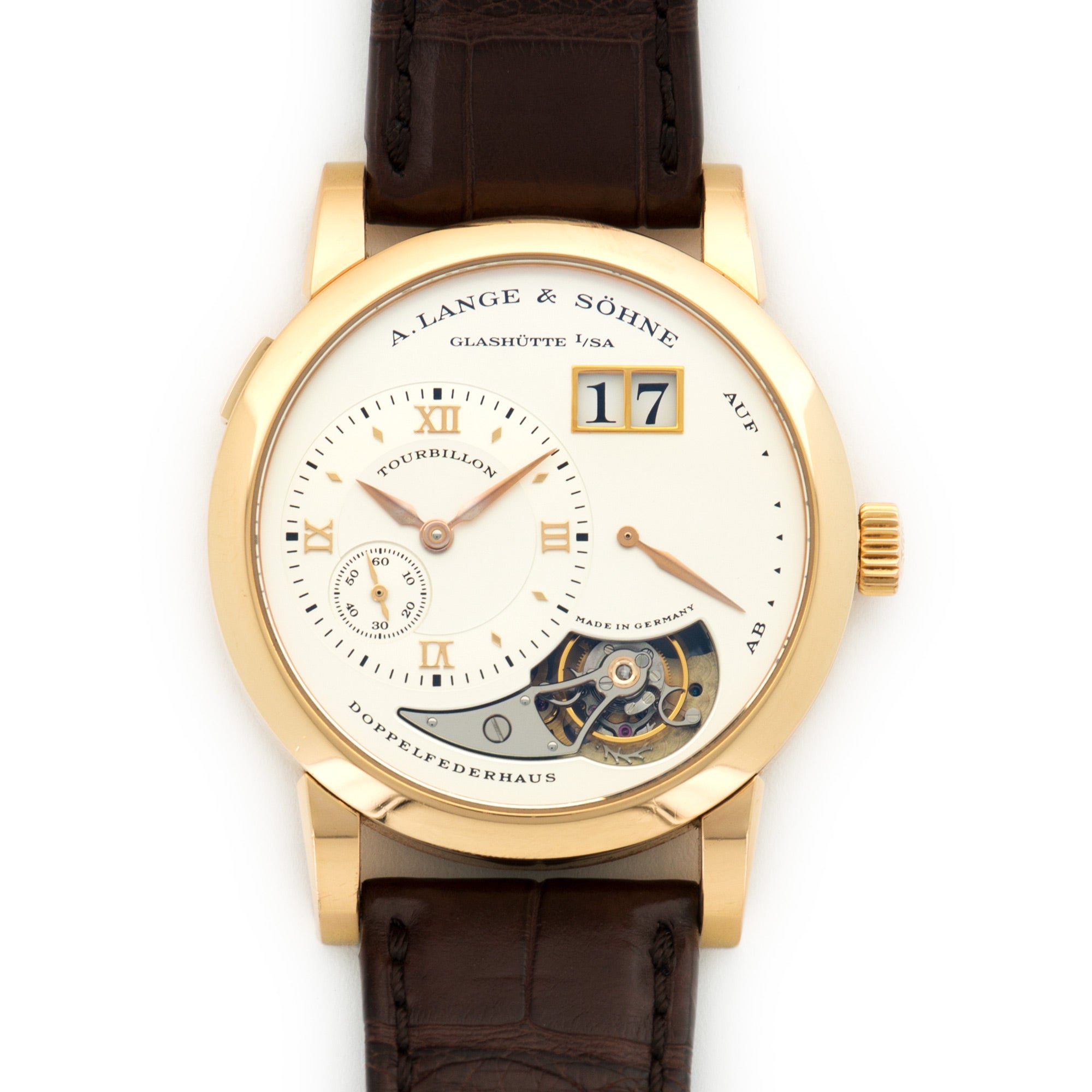 A. Lange & Sohne - A. Lange & Sohne Rose Gold Lange 1 Tourbillon Watch - The Keystone Watches