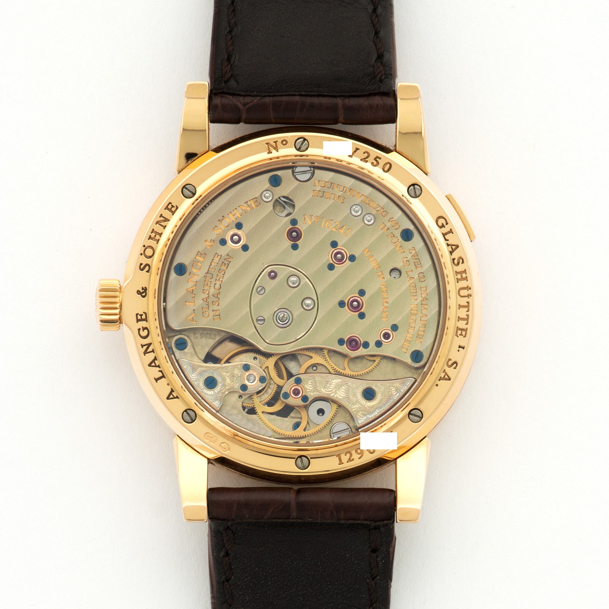 A. Lange & Sohne - A. Lange & Sohne Rose Gold Lange 1 Tourbillon Watch - The Keystone Watches