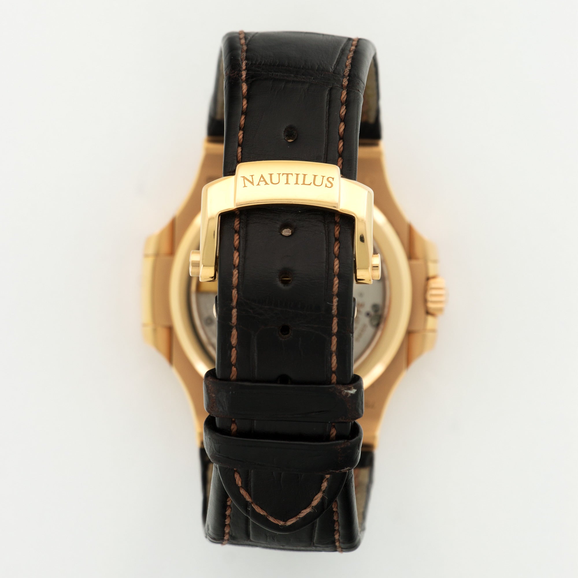 Patek Philippe - Patek Philippe Rose Gold Nautilus Moonphase Watch Ref. 5712 - The Keystone Watches
