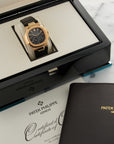 Patek Philippe - Patek Philippe Rose Gold Nautilus Moonphase Watch Ref. 5712 - The Keystone Watches