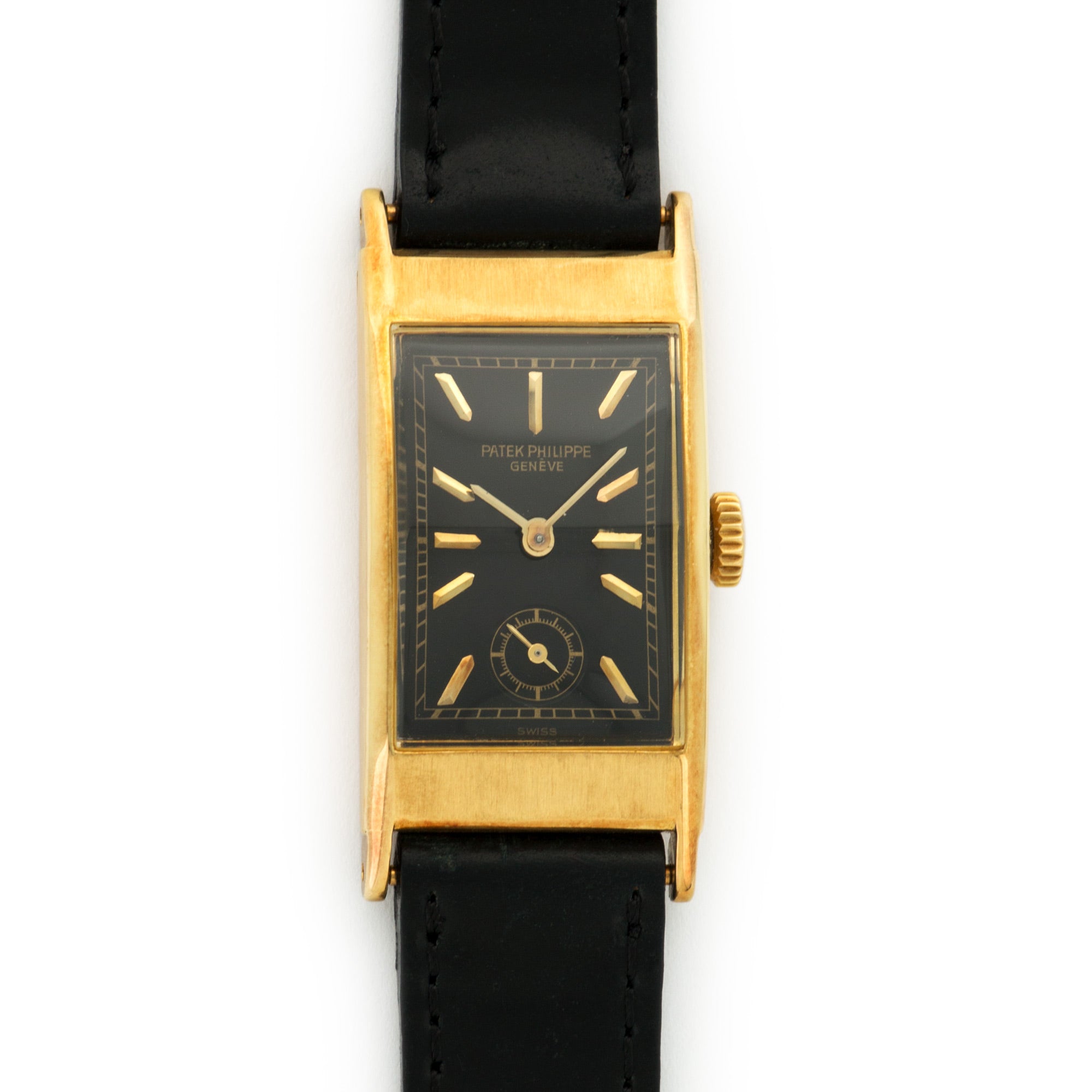 Patek Philippe - Patek Philippe Yellow Gold Rectangular Tank Watch Ref. 425 - The Keystone Watches