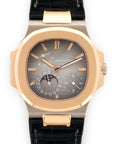 Patek Philippe - Patek Philippe White & Rose Gold Nautilus Moonphase Watch Ref. 5712 - The Keystone Watches