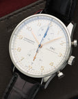 IWC - IWC Steel Portuguese Chronographon Strap Watch Ref. 3714 - The Keystone Watches