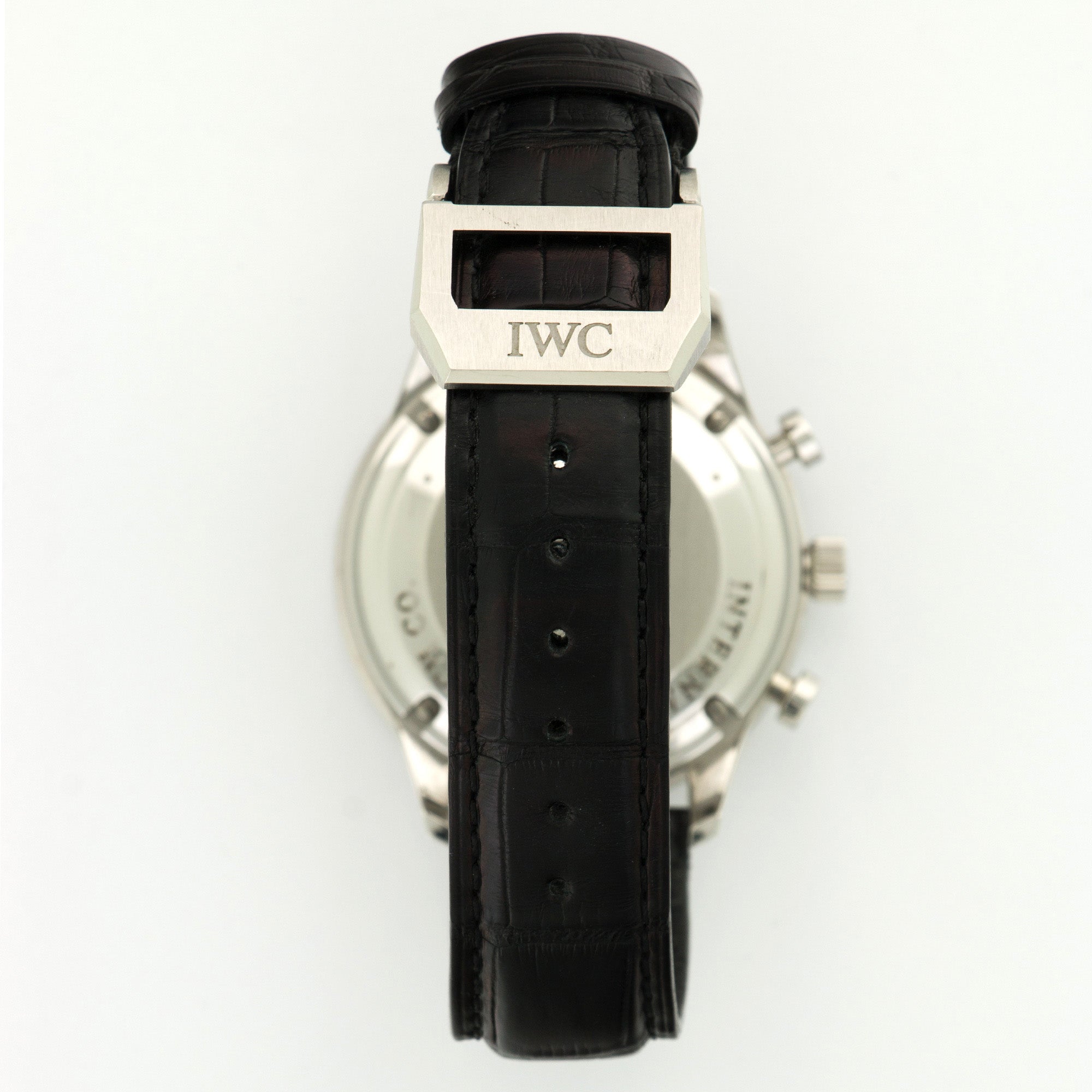 IWC - IWC Steel Portuguese Chronographon Strap Watch Ref. 3714 - The Keystone Watches