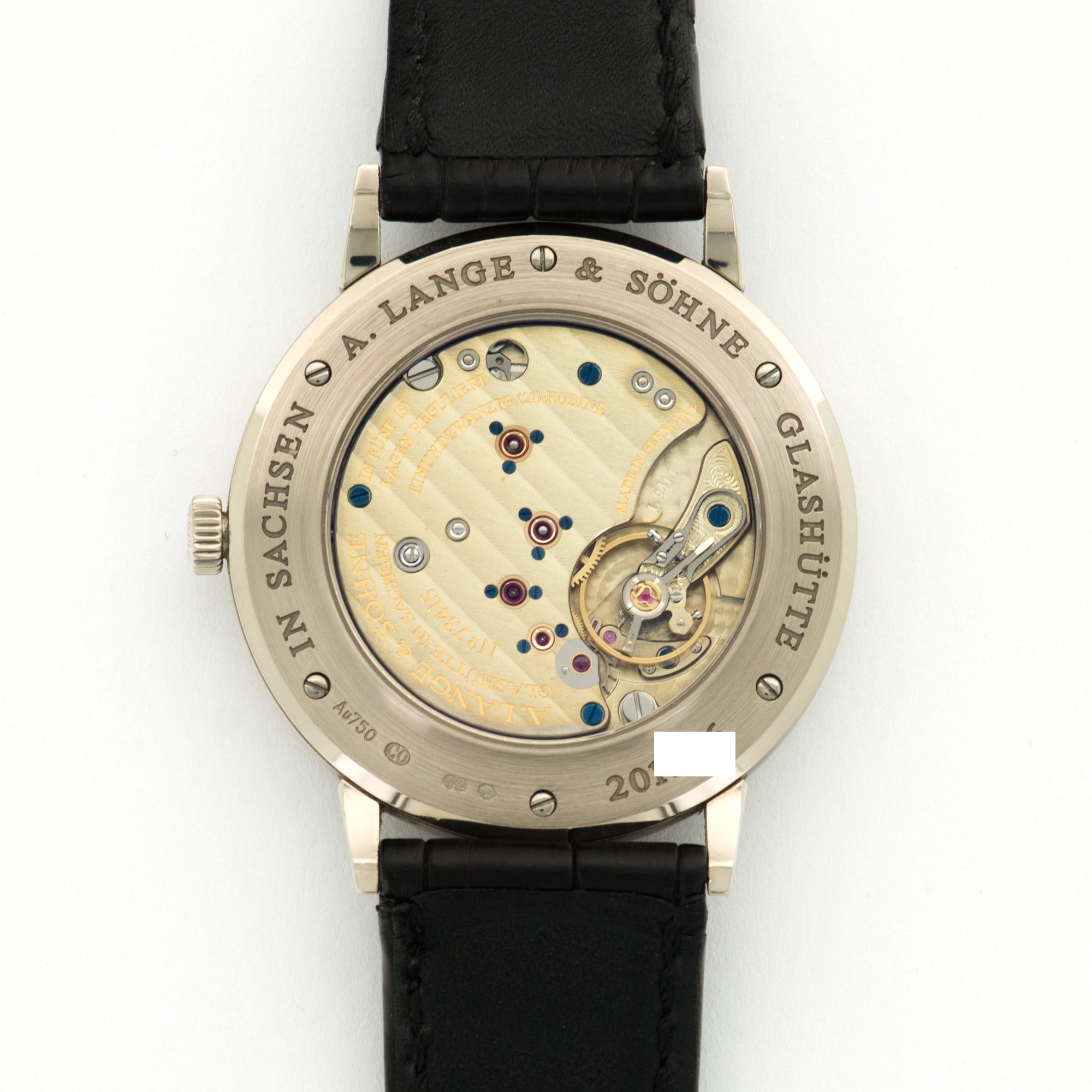 A. Lange & Sohne - A. Lange & Sohne White Gold Saxonia Watch Ref. 216.026 - The Keystone Watches