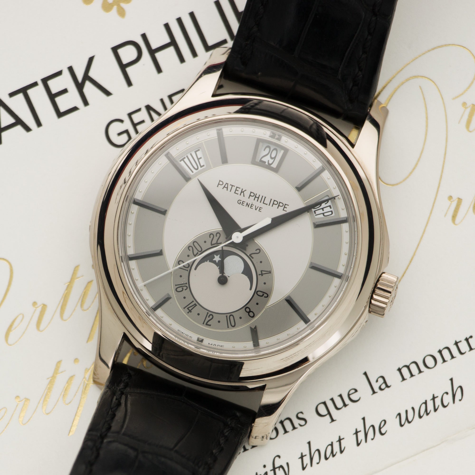 Patek Philippe - Patek Philippe White Gold Annual Calendar Watch Ref. 5205 - The Keystone Watches