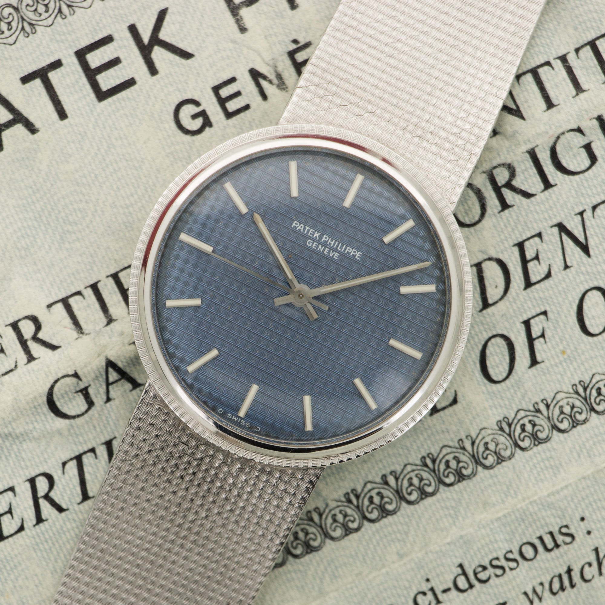 Patek Philippe - Patek Philippe White Gold Automatic Watch Ref. 3563 with Box & Papers - The Keystone Watches