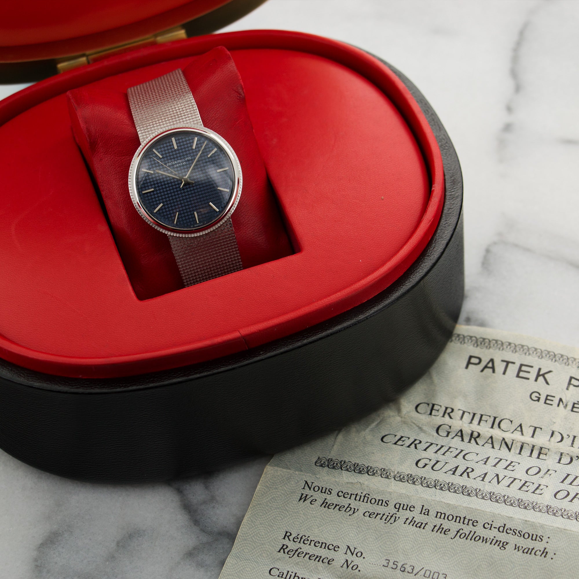 Patek Philippe - Patek Philippe White Gold Automatic Watch Ref. 3563 with Box & Papers - The Keystone Watches