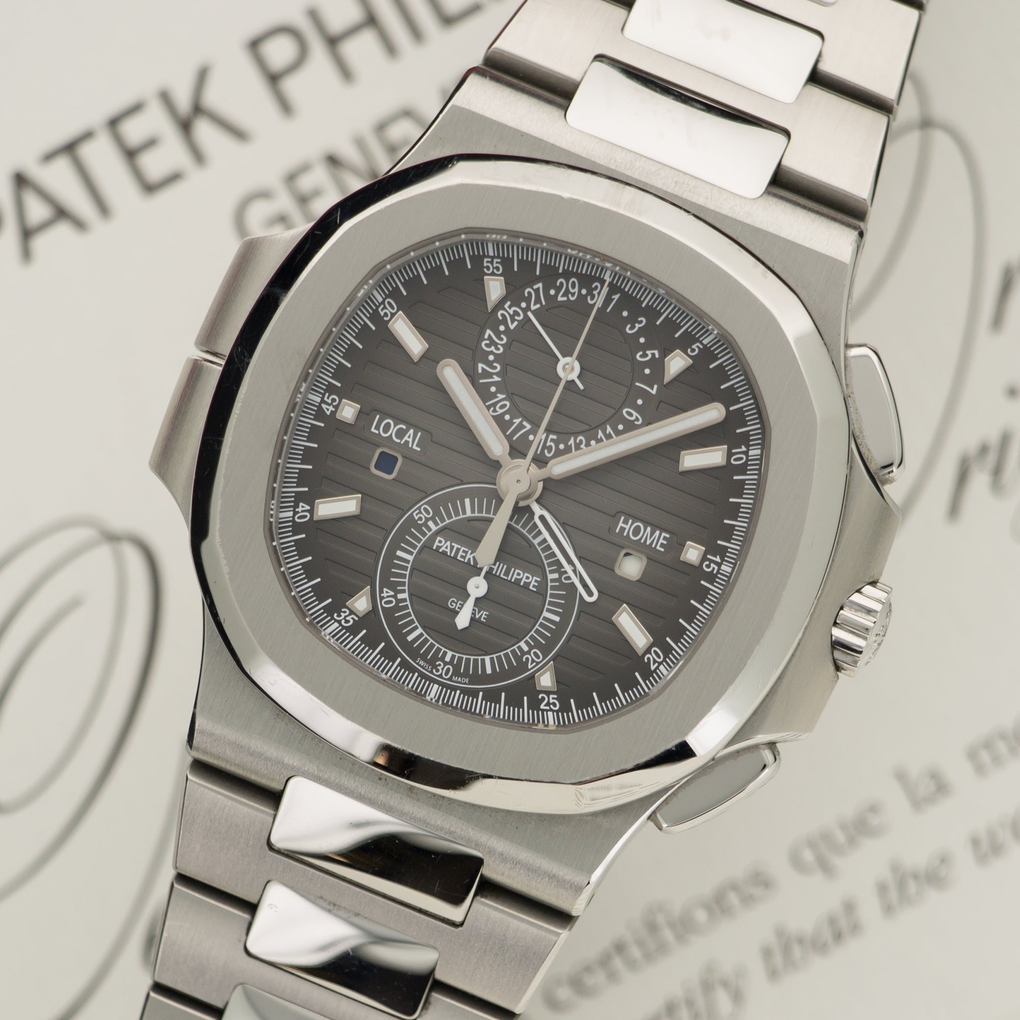 Patek Philippe - Patek Philippe Nautilus Travel Time Chronograph Watch Ref. 5990 - The Keystone Watches