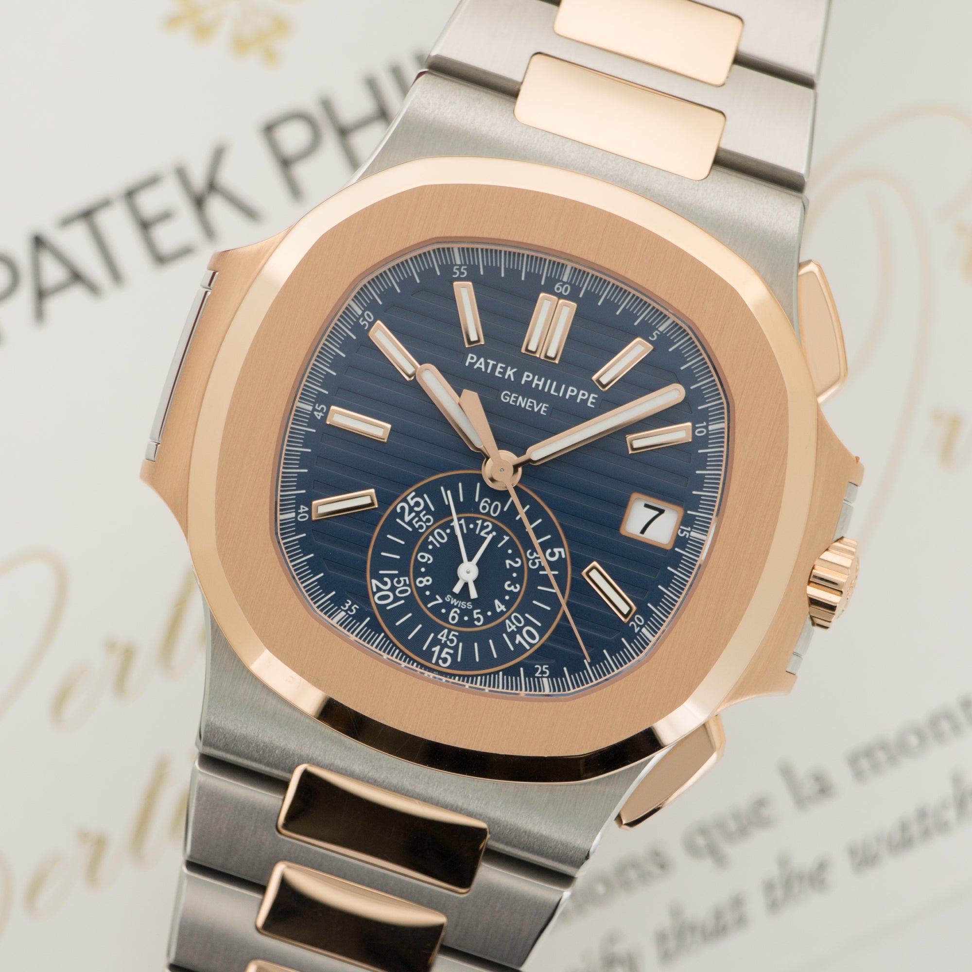 Patek Philippe - Patek Philippe Two-Tone Rose Gold Nautilus Chronograph Watch Ref. 5980 - The Keystone Watches