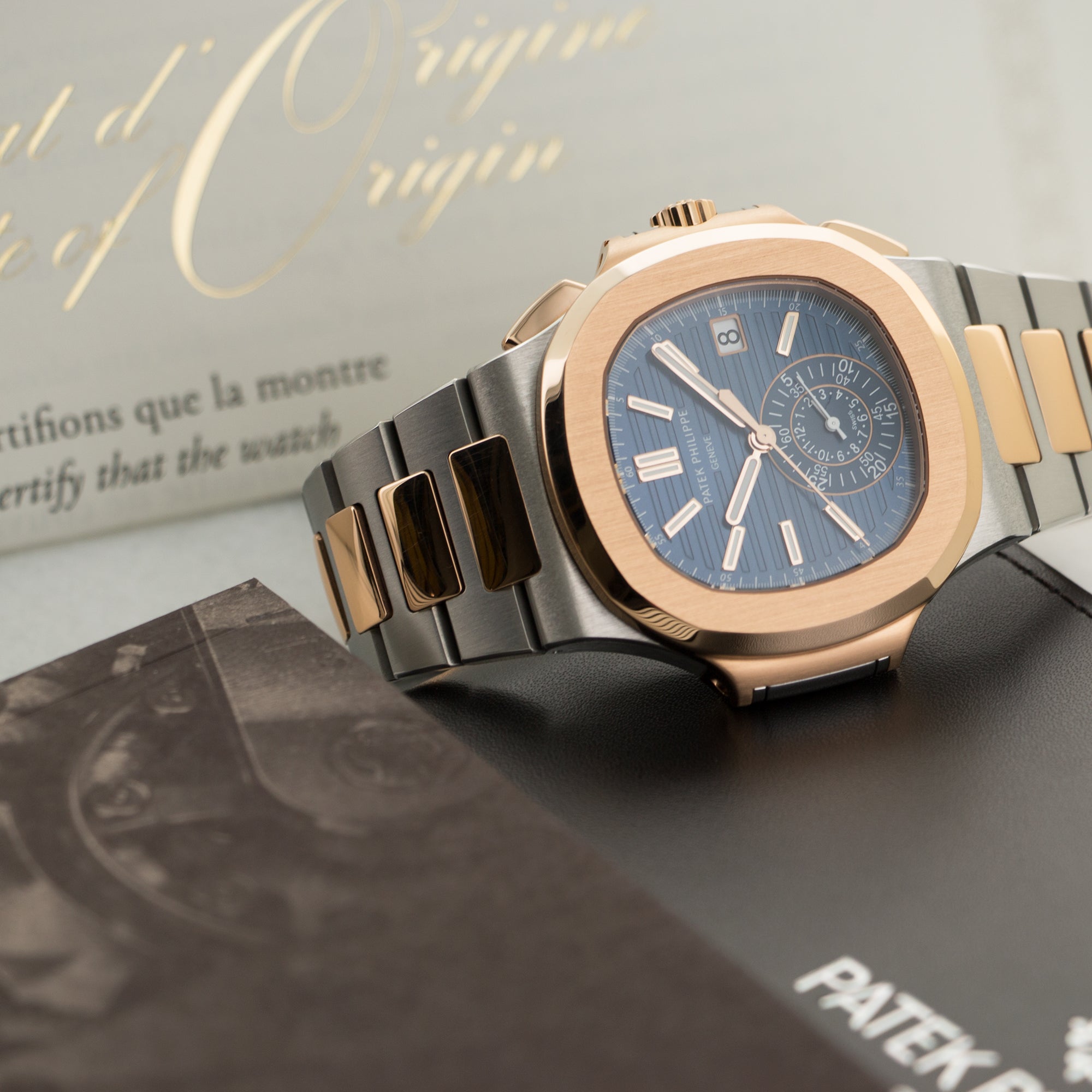 Patek Philippe - Patek Philippe Two-Tone Rose Gold Nautilus Chronograph Watch Ref. 5980 - The Keystone Watches