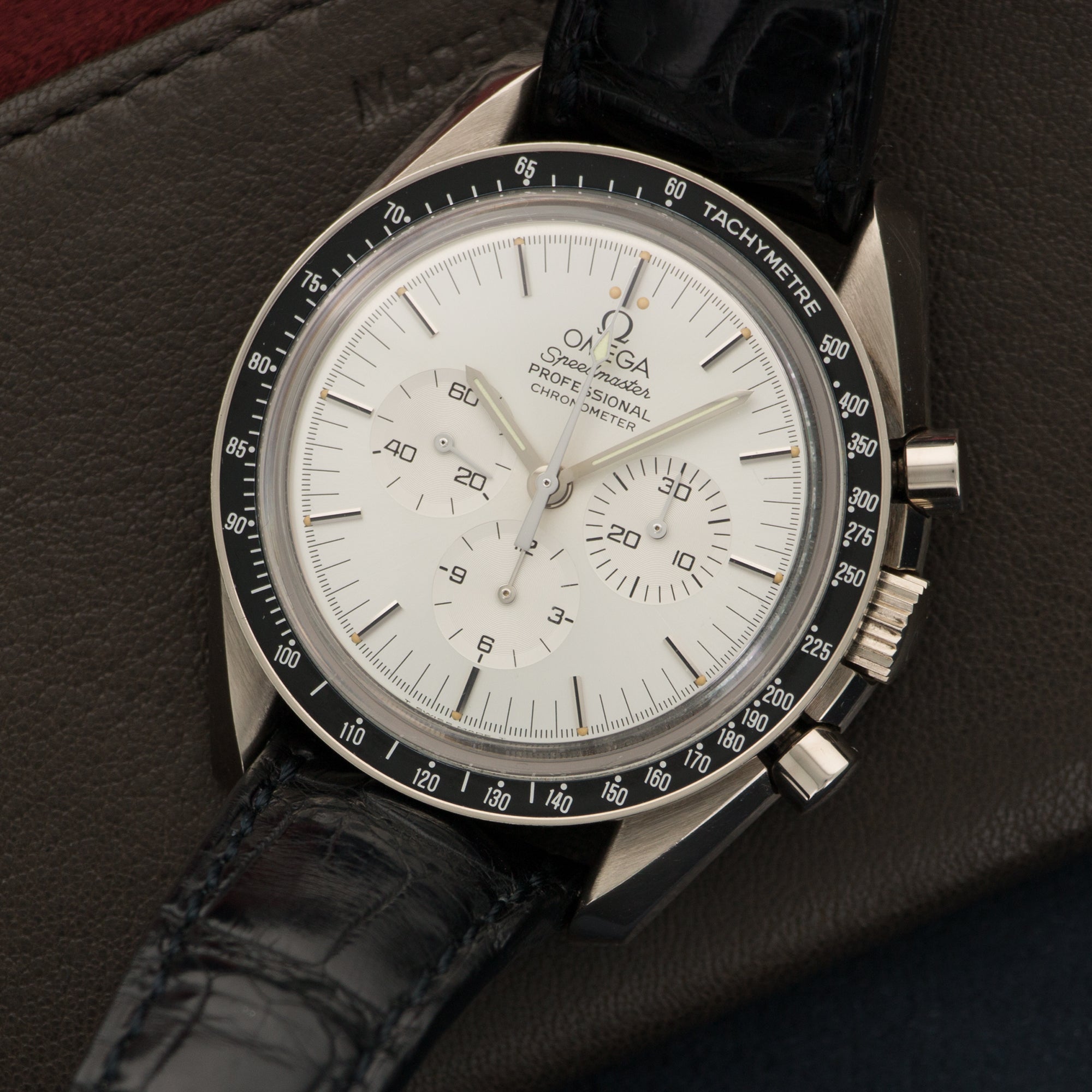 Omega - Omega White Gold Speedmaster Apollo XI Watch - The Keystone Watches