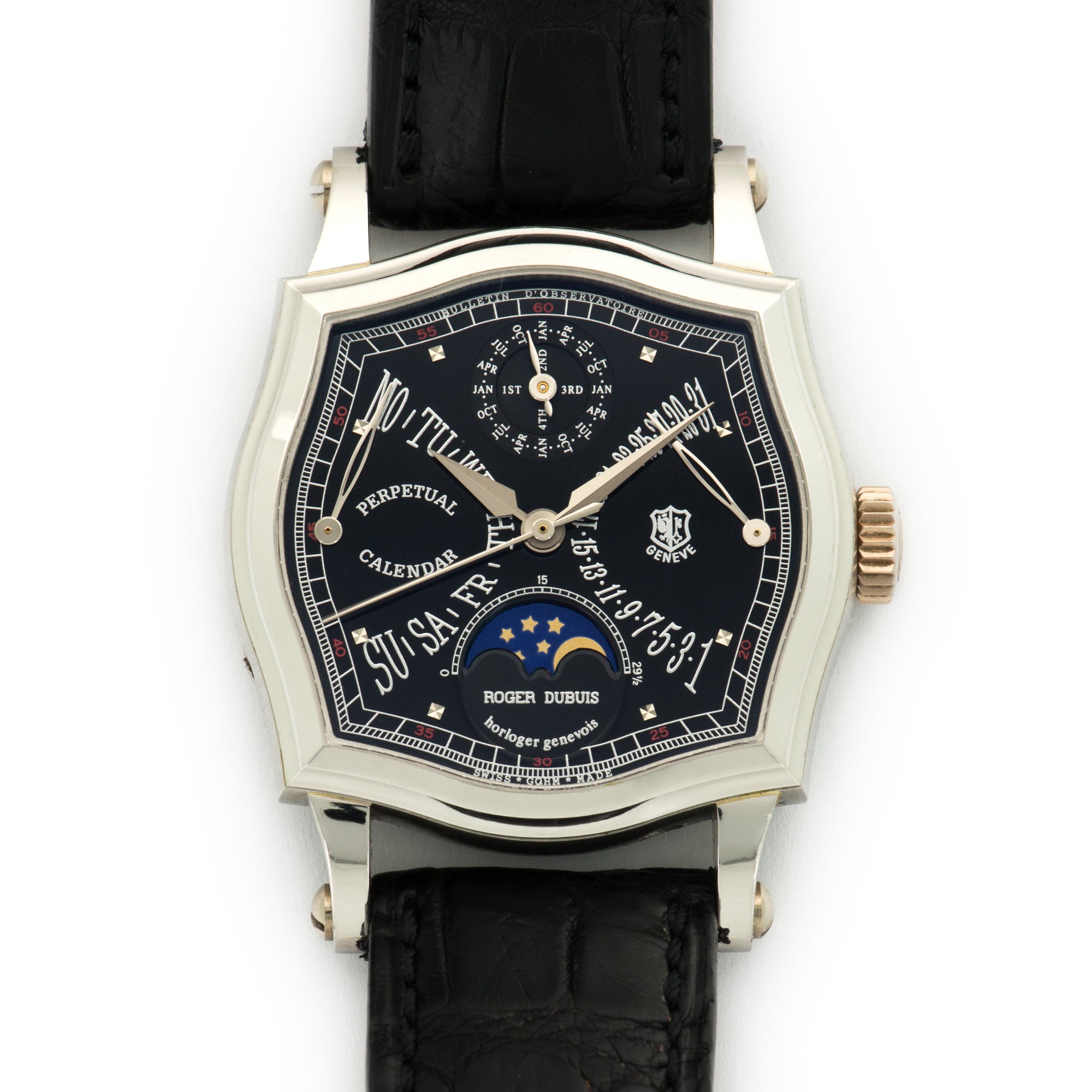 Roger Dubuis - Roger Dubuis Platinum Sympathy Perpetual Calendar Retrograde Watch - The Keystone Watches