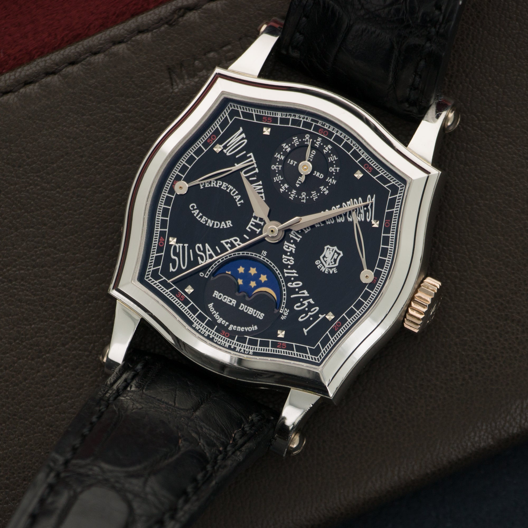 Roger Dubuis - Roger Dubuis Platinum Sympathy Perpetual Calendar Retrograde Watch - The Keystone Watches