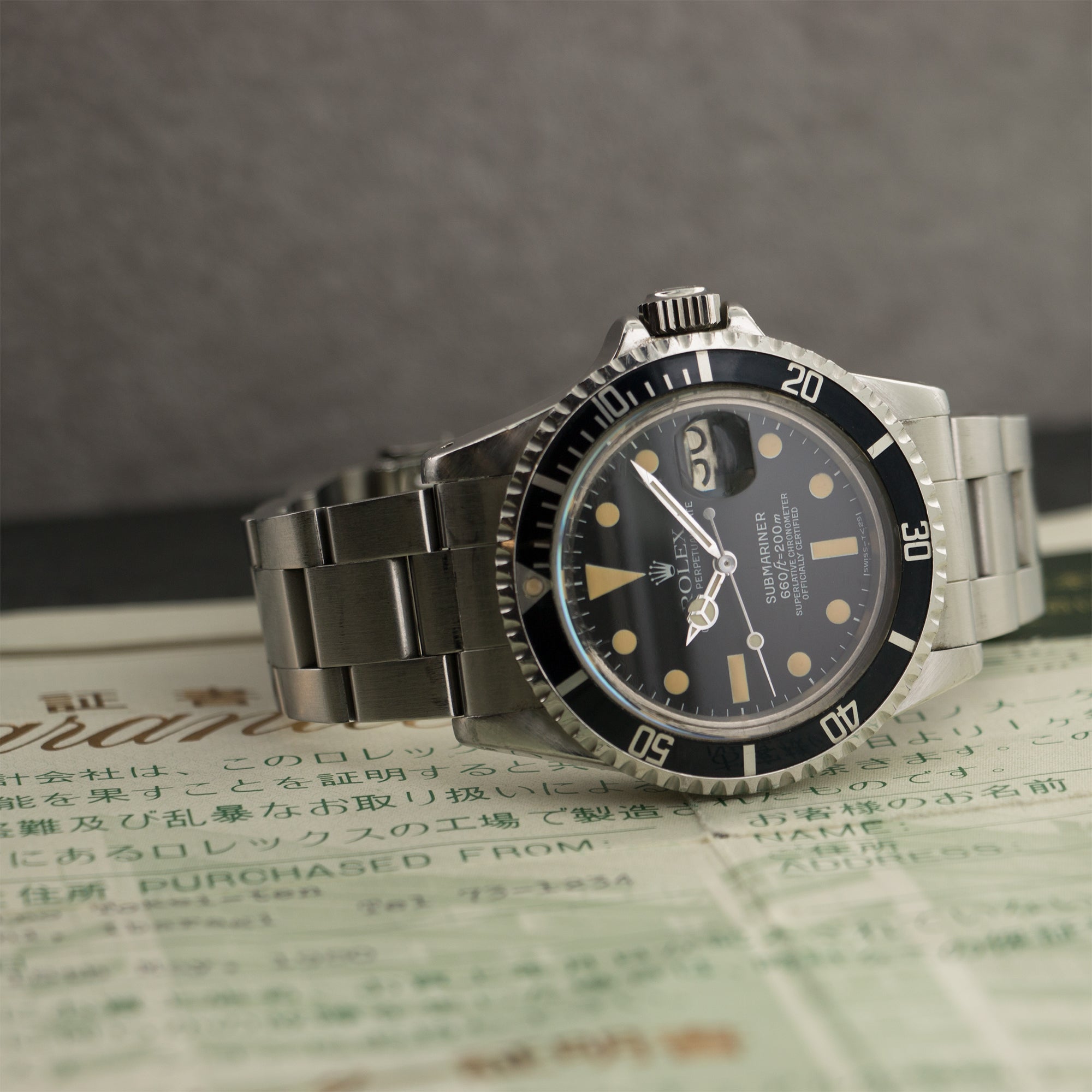 Rolex - Rolex Steel Submariner Watch Ref. 1680 with Paper - The Keystone Watches