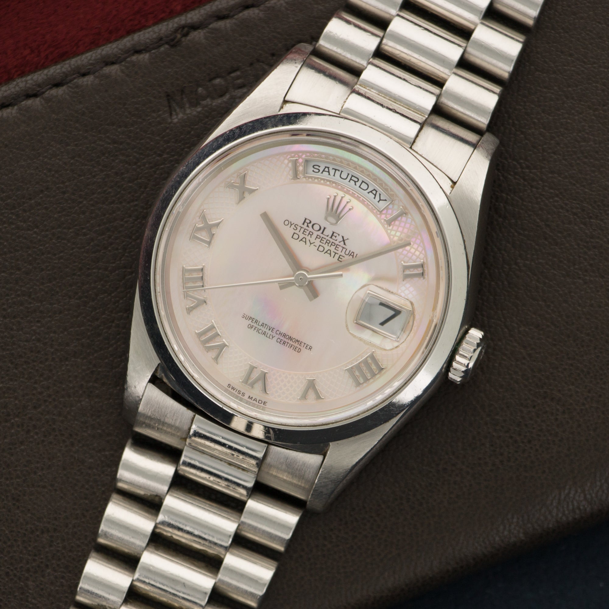 Rolex - Rolex Platinum Day-Date Mother of Pearl Watch Ref. 18206 - The Keystone Watches