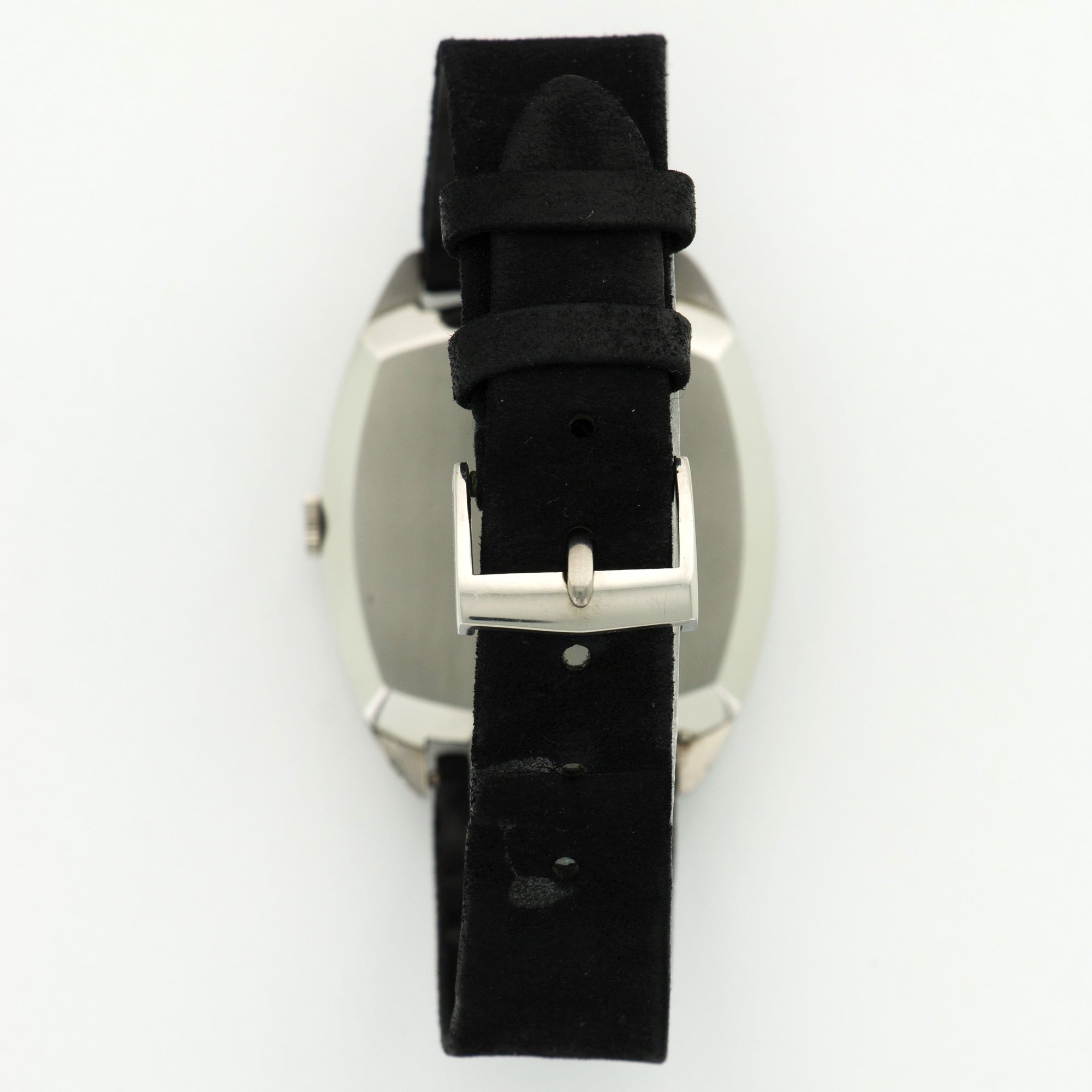 Audemars Piguet - Audemars Piguet Steel Cushion Shaped Strap Watch with Original Box & Papers - The Keystone Watches