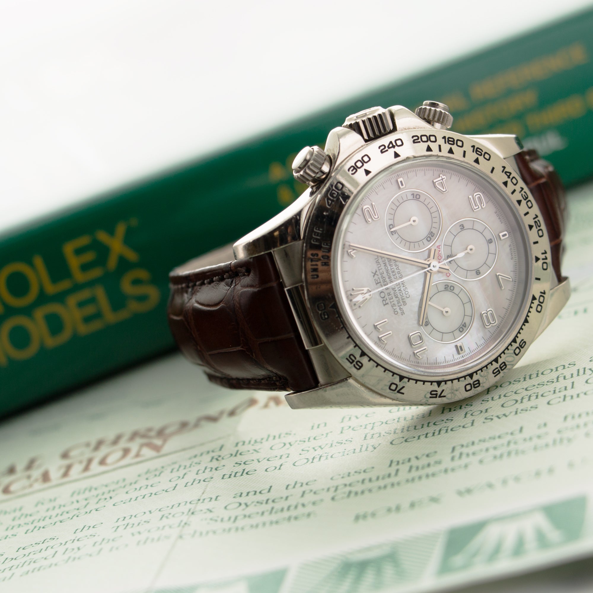 Rolex - Rolex White Gold Daytona Zenith Watch Ref. 16519 - The Keystone Watches