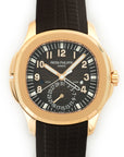 Patek Philippe - Patek Philippe Rose Gold Aquanaut Travel Time Watch Ref. 5164R - The Keystone Watches