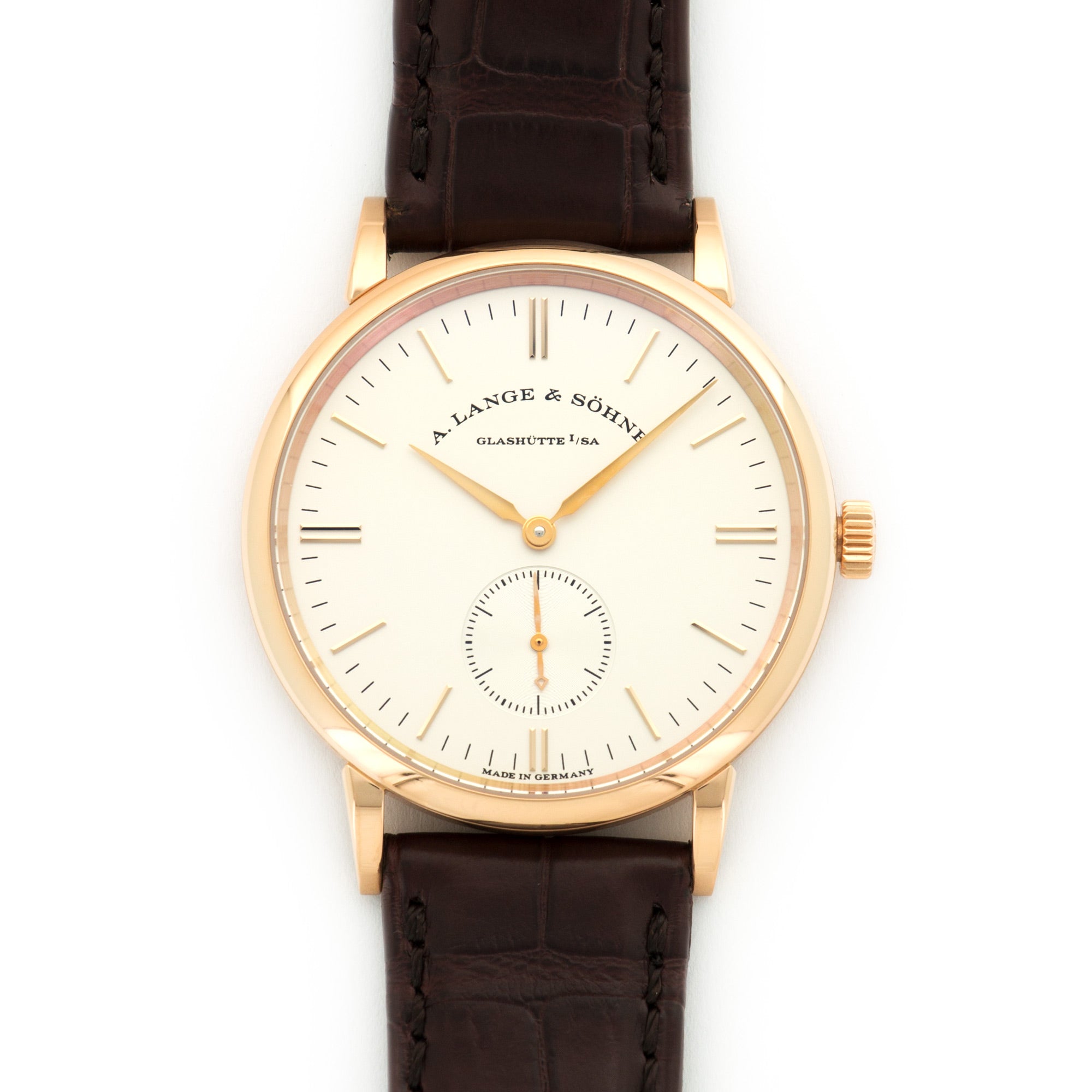A. Lange &amp; Sohne - A. Lange &amp; Sohne Rose Gold Saxonia Watch Ref. 219.032 - The Keystone Watches