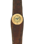 Cartier - Cartier Yellow Gold Leather Watch, As Seen in George Gordons Cartier Book - The Keystone Watches