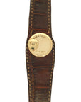 Cartier - Cartier Yellow Gold Leather Watch, As Seen in George Gordons Cartier Book - The Keystone Watches
